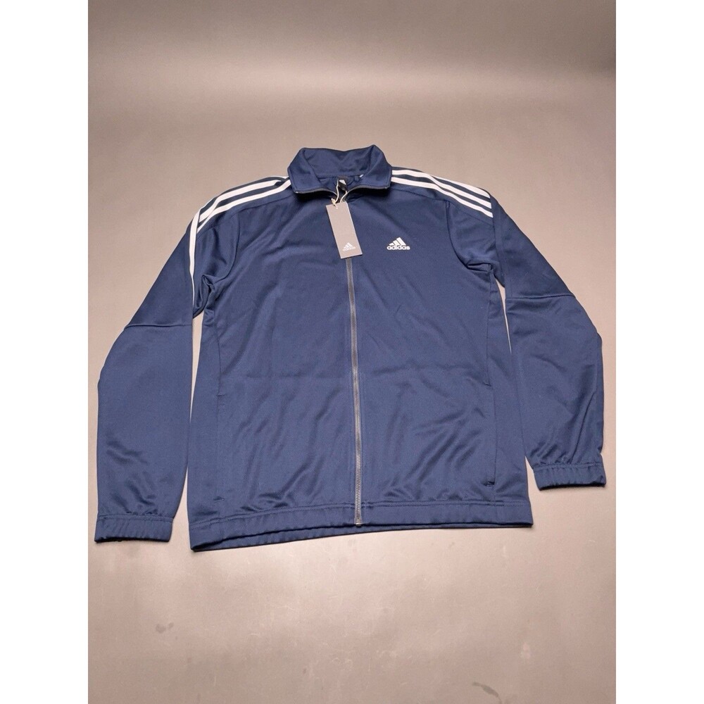 NEW Adidas Tiro TS Training Navy Blue Soccer Track Jacket Full Zip LS Men's M